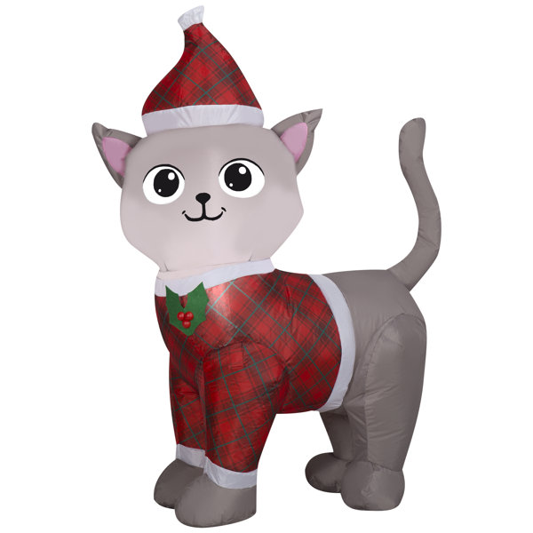 Gemmy Industries Christmas Kitten 3.5 Ft. Airblown Inflatable Wayfair